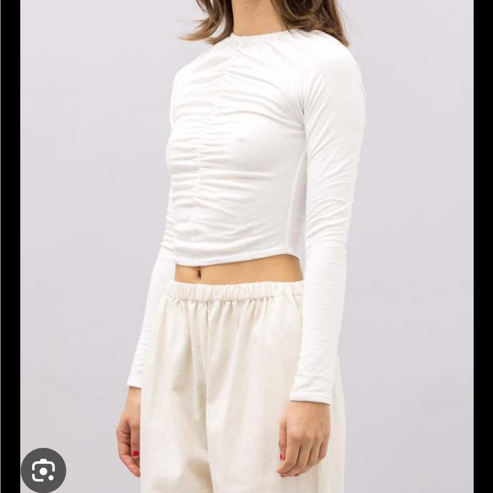 Toit volant totty top White large NWT